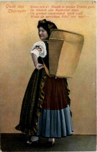 Rudolstadt - Erinnerung an die Altstaedter Kirmes - Tracht Thüringen