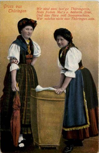 Rudolstadt - Erinnerung an die Altstaedter Kirmes - Tracht Thüringen
