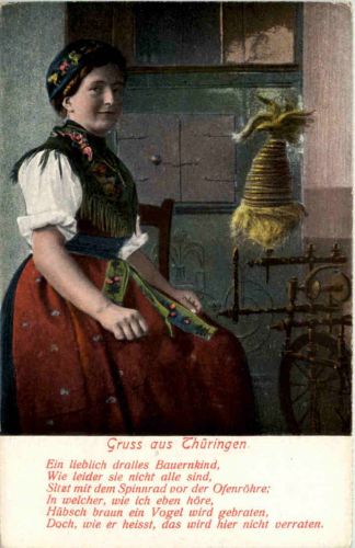 Rudolstadt - Erinnerung an die Altstaedter Kirmes - Tracht Thüringen
