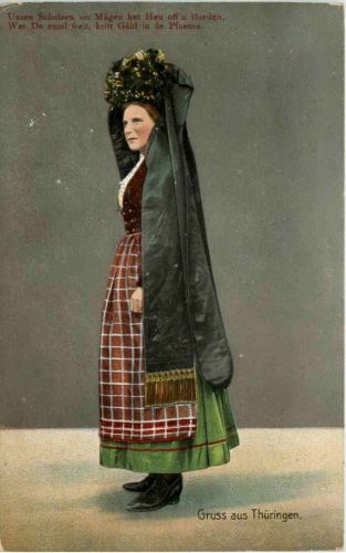 Rudolstadt - Erinnerung an die Altstaedter Kirmes - Tracht Thüringen