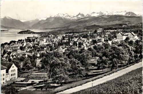 Horgen und die Alpen