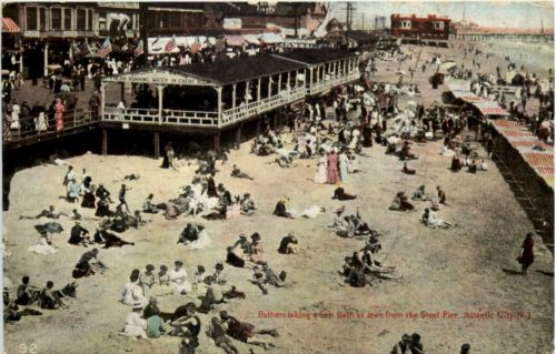 Atlantic City - Bathers taking a Sun Bath