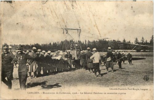 Langres - Manoevres de Fortresse 1906 - Ballon