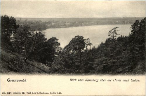 Grunewald - Blick vom Karlsberg