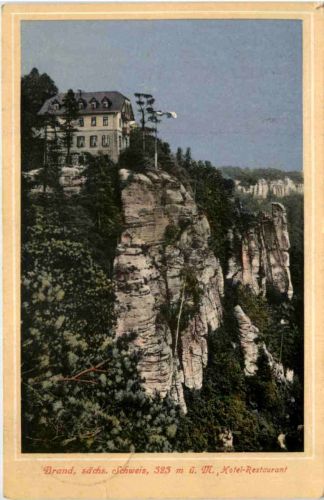 Sächs. Schweiz, Der Brand bei Hohnstein, Hotel