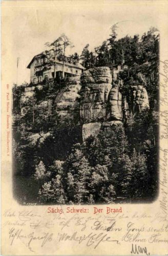 Sächs. Schweiz, Der Brand bei Hohnstein,
