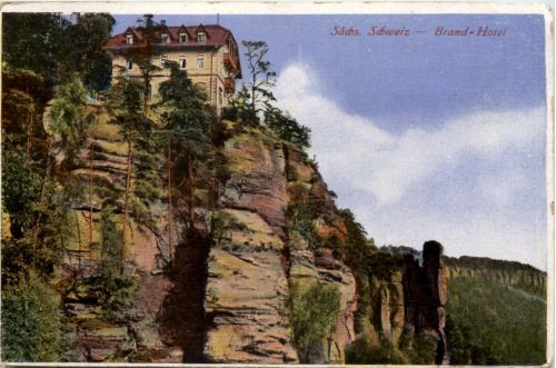 Sächs. Schweiz, Der Brand bei Hohnstein, Hotel