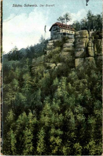 Sächs. Schweiz, Der Brand bei Hohnstein,