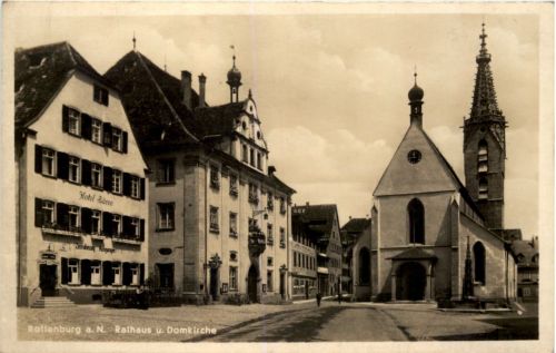 Rottenburg a. N., Rathaus u. Domkirche