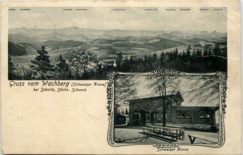 Gruss vom Wachberg bei Sebnitz