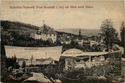 Heilstätte Hohnstein, mit Blick nach Süden