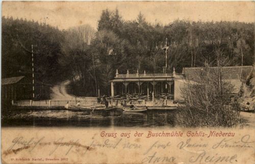 Gruss aus der Buschmühle Gohlis-Niederau