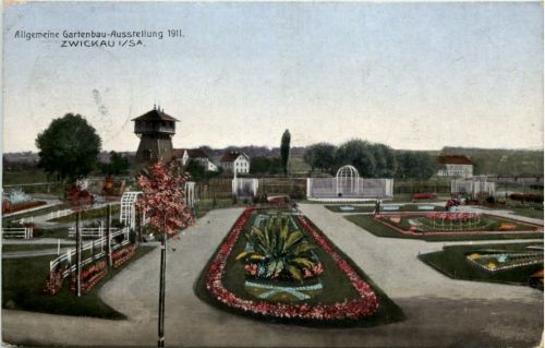 Zwickau - Allgemeine Gartenbau Ausstellung 1911