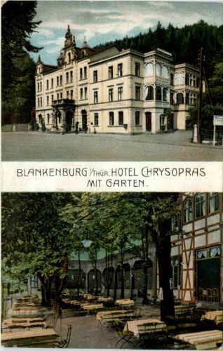 Blankenburg - Hotel Chrysopras mit Garten