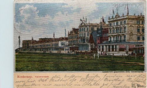 Norderney - Kaiserstrasse - Seidenkarte