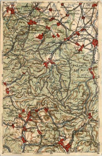 Dietharz Schönau Friedrichroda - Landkarte Map