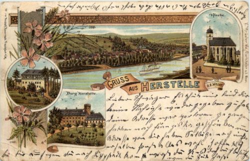 Gruss aus Herstelle - Litho