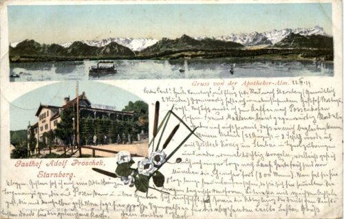 Starnberg - Gasthof Adolf Proschek - Starnberg-Schiffpost