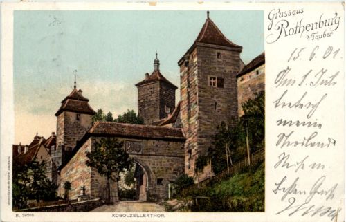 Gruss aus Rothenburg - Kobolzellerthor