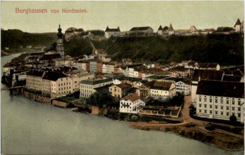 Burghausen von Nordosten