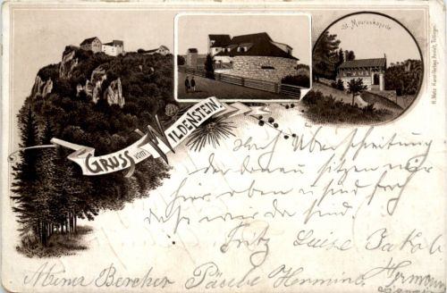 Gruss vom Wildenstein - Litho 1895 - Vorläufer