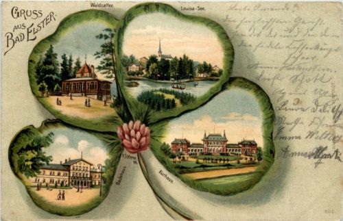 Gruss aus Bad Elster - Litho