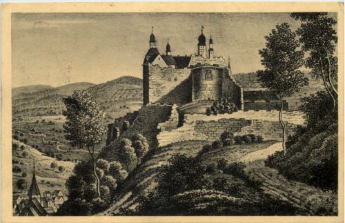 Kulmbach - Die Plassenburg im Jahre 1840