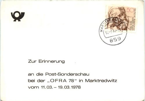 Marktredwitz - Post Sonderschau OFRA 1978