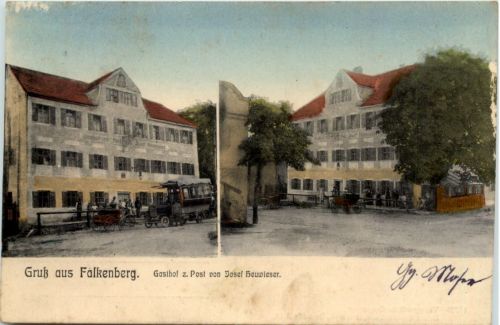 Gruss aus Falkenberg - Gasthof zur Post - Oberpfalz