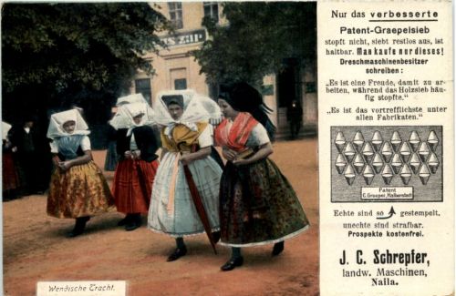 Wendsche Tracht - Werbung Schrepfer Naila