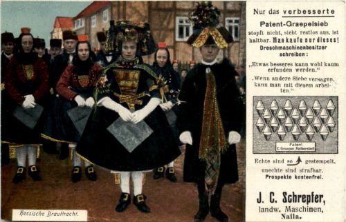 Schaumburg Lippische Tracht - Werbung Schrepfer Naila