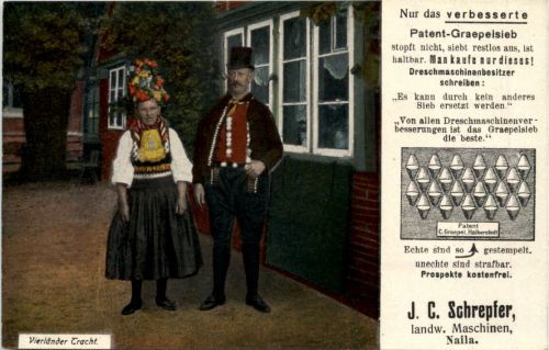 Vierländer Tracht - Werbung Schrepfer Naila