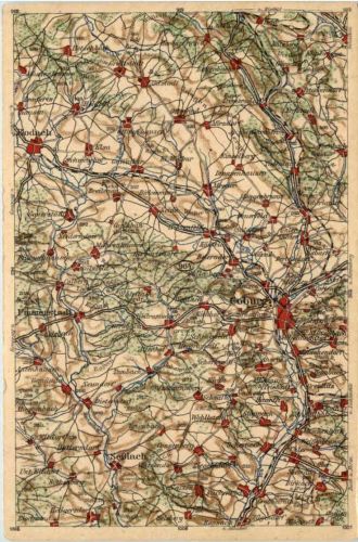 Coburg und Umgebung - Landkarte