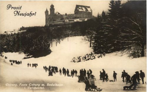 Feste Coburg mit Rodelbahn