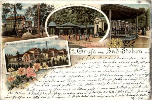 Gruss aus Bad Steben - Litho