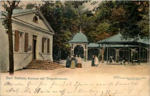 Bad Steben - Kurhaus mit Tempelbrunnen
