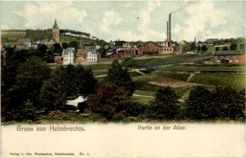 Gruss aus Helmbrechts - Oberfranken - Partie an der Allee