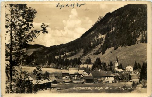 Unterjoch im Allgäu -mit Sorgschrofen