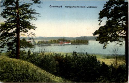 Grunewald, Havelpartie mit Insel-Lindwerder