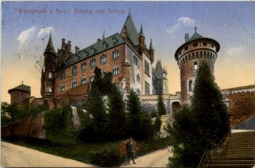 Wernigerode, Aufgang zum Schloss