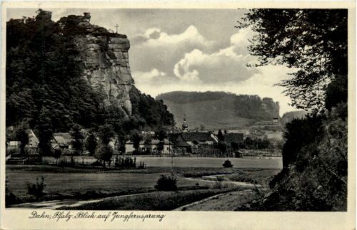 Dahn, Pfalz, Blick auf Jungfernsprung