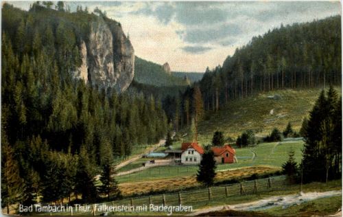 Bad Tambach, Falkenstein mit Badegraben