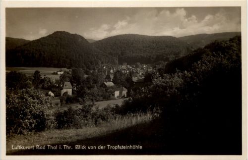 Kurort Bad Thal im Thür. Wald, Blick von der Tropfsteinhöhle