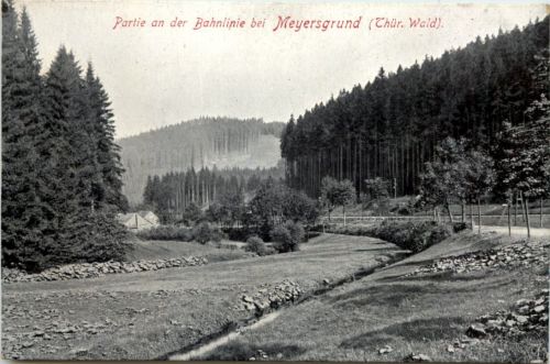Partie an der Bahnlinie bei Meyersgrund Thür. Wald