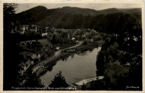 Ziegenrück ob Saaletal, Blick vom Schlossberg