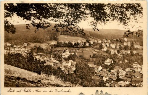 Blick auf Ruhla von der Emilienruhe