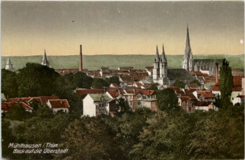 Mühlhausen, Blick auf die Oberstadt