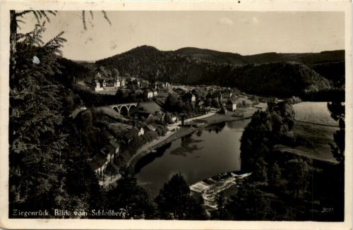Ziegenrück ob Saaletal, Blick vom Schlossberg