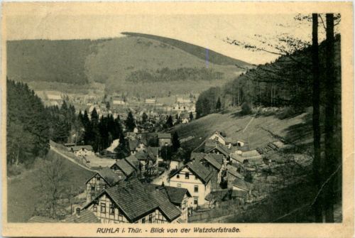 Ruhla i.Thür., Blick von der Watzdorfstrasse