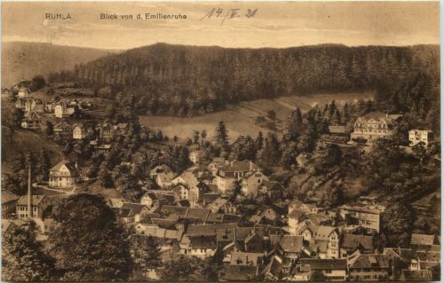 Ruhla i.Thür., Blick von der Emilienruhe